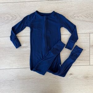 Little Sleepies Navy Zippy, 12-18m